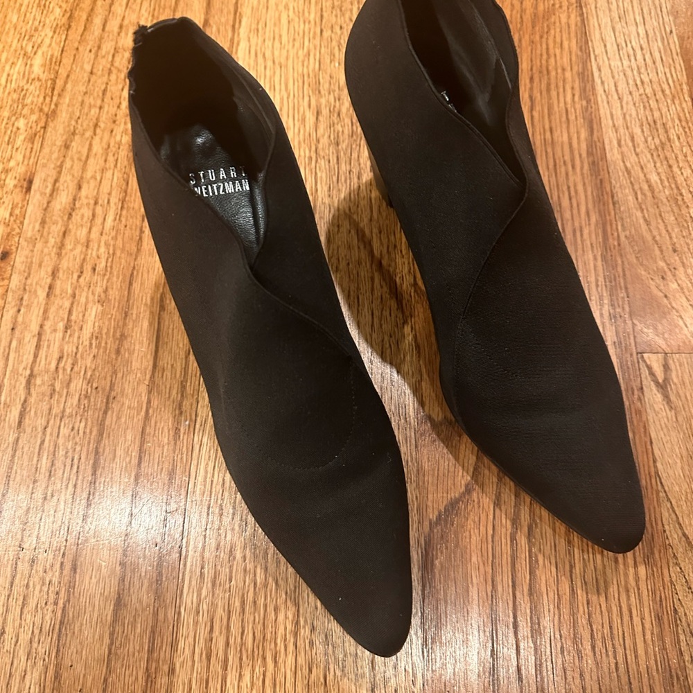 Stuart Weitzman Black Heeled Boots